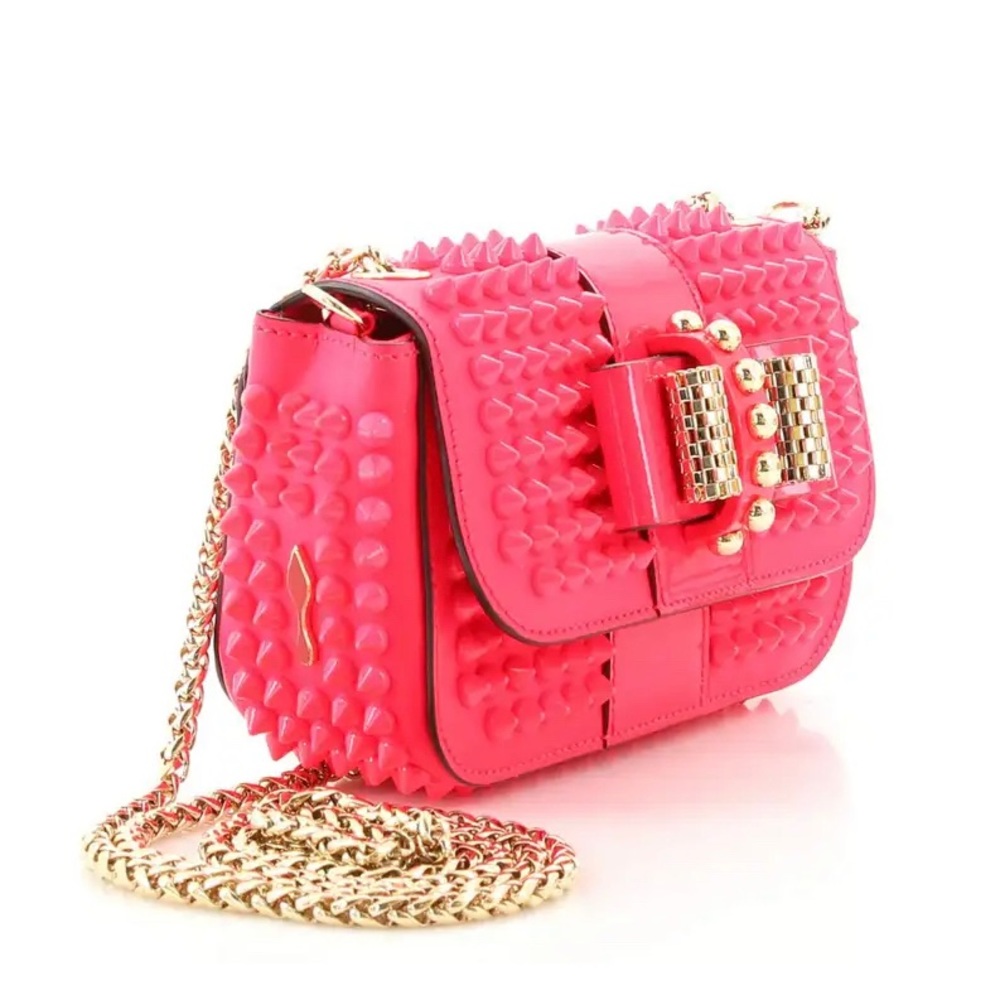 Christian Louboutin Sweet Charity Crossbody Bag Spiked Leather Mini